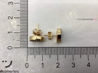 pendientes oro 18k con piedra con circonita
