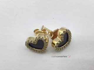 pendientes oro 18k con piedra con circonita