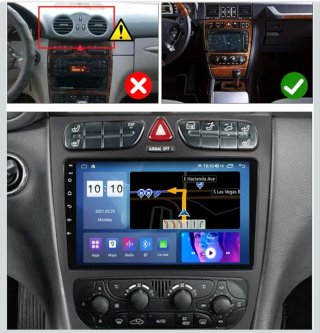 Radio pantalla android  Mercedes W203 y W209