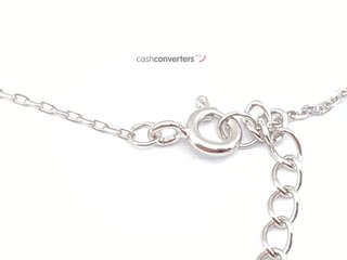 cadena plata 925mm con piedra con circonita 19 2.5cm