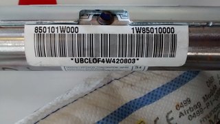 850101W000 AIRBAG CORTINA IZQUIERDO / IZQUIERDA KIA RIO 3ª GENERACION 2012-2013-2014-2015-2016
