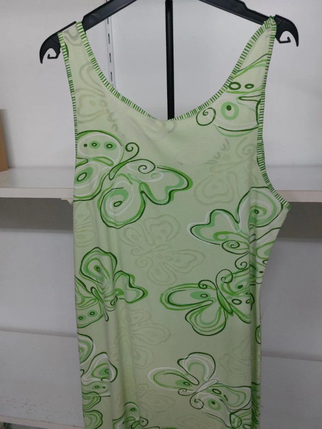 Vestido Muslher Verano Estampado Mariposas Talla L