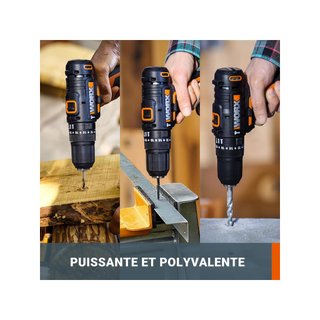 - WORX WX370.9 taladro percutor ligero bricolaje
