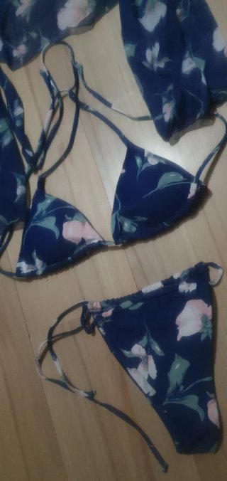 Bikini 3 Piezas Talla 38-44 Estampado Floral