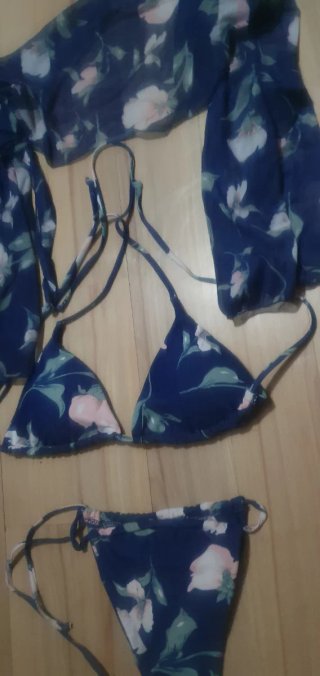 Bikini 3 Piezas Talla 38-44 Estampado Floral