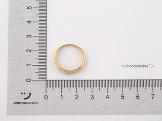 anillo oro 18k con piedra con circonita