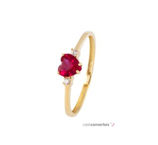 anillo oro 18k con piedra