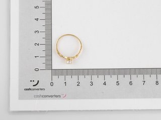 anillo oro 18k con piedra con circonita
