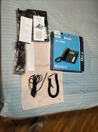 Teléfono de sobremesa Alcatel Negro
