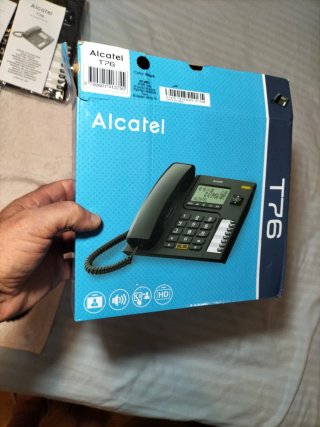 Teléfono de sobremesa Alcatel Negro