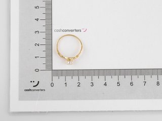 anillo oro 18k con piedra con circonita t. 12 (16,56 mm)