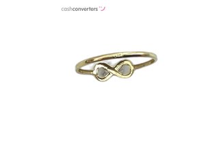 anillo oro 18k con circonita