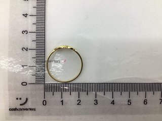 anillo oro 18k con circonita