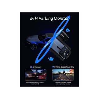 Pelsee P3 64GB Cámara coche 4K doble visión