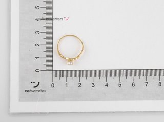 anillo oro 18k con piedra con circonita