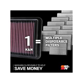 K&N 33-2304 filtro aire lavable alto flujo