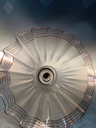 tulipa de cristal, Lampara de techo, vintage, diseño art deco