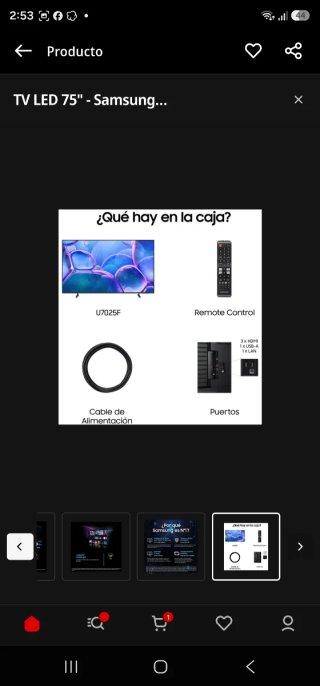 TV Samsung 75 Crystal UHD U8005F 4K Smart TV