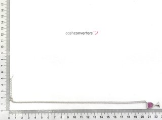 gargantilla plata 925mm con piedra con circonita 22cm