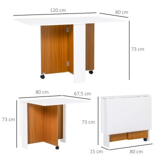 Mesa comedor plegable