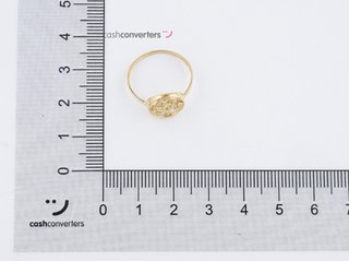anillo oro 18k con piedra con circonita