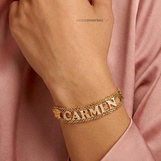 pulsera oro 18k con piedra con circonita
