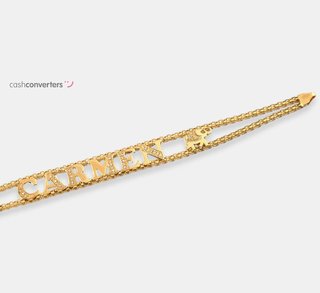 pulsera oro 18k con piedra con circonita
