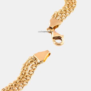 pulsera oro 18k con piedra con circonita