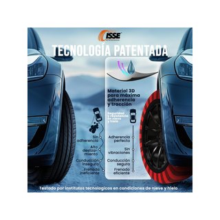 ISSE T-70 cadenas nieve coche antideslizantes