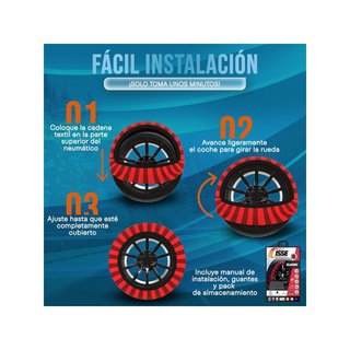 ISSE T-70 cadenas nieve coche antideslizantes
