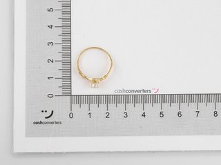 anillo oro 18k con piedra con circonita