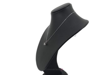 collar oro 18k con diamante de laboratorio 23cm