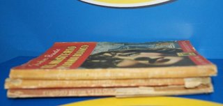 Lote 3 libros novela pulp MI NOVELA -BRUGUERA (1946) CRIMEN BAJO LA LLUVIA y mas