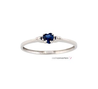 anillo oro 18k con piedra con circonita