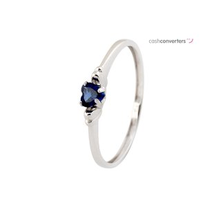 anillo oro 18k con piedra con circonita