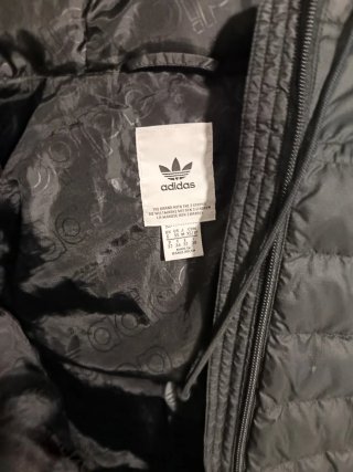 Giubbotto Adidas Nero con Strisce Bianche