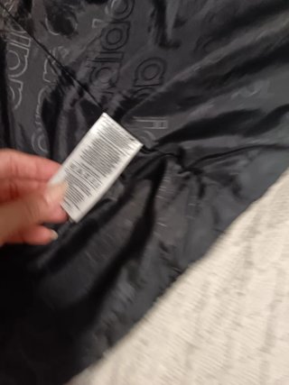 Giubbotto Adidas Nero con Strisce Bianche