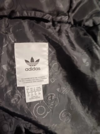 Giubbotto Adidas Nero con Strisce Bianche