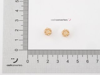 pendientes oro 18k con piedra