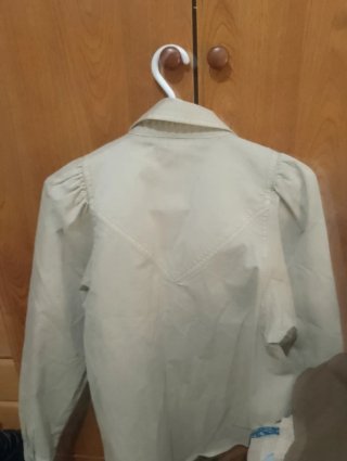 Camisa Scalpers Beige Manga Larga Talla M
