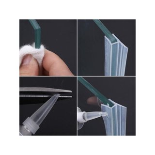 Junta ducha cristal pvc impermeable 200cm