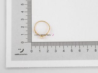 anillo oro 18k con piedra con circonita