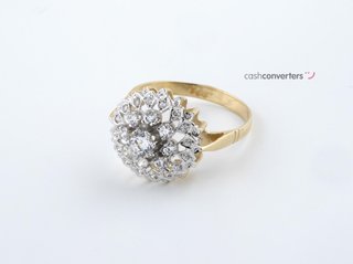 anillo oro 18k con piedra con circonita