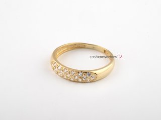 anillo oro 18k con piedra con circonita