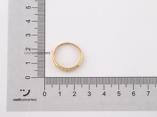 anillo oro 18k con piedra con circonita