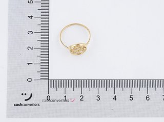 anillo oro 18k con piedra con circonita