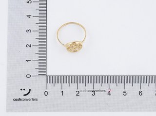 anillo oro 18k con piedra con circonita