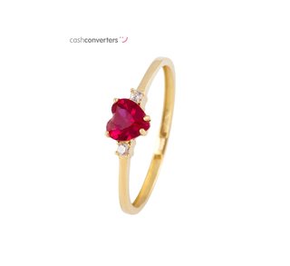 anillo oro 18k con piedra