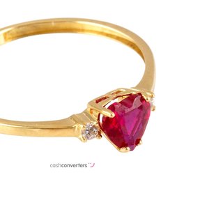 anillo oro 18k con piedra