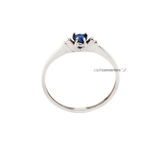 anillo oro 18k con piedra con circonita